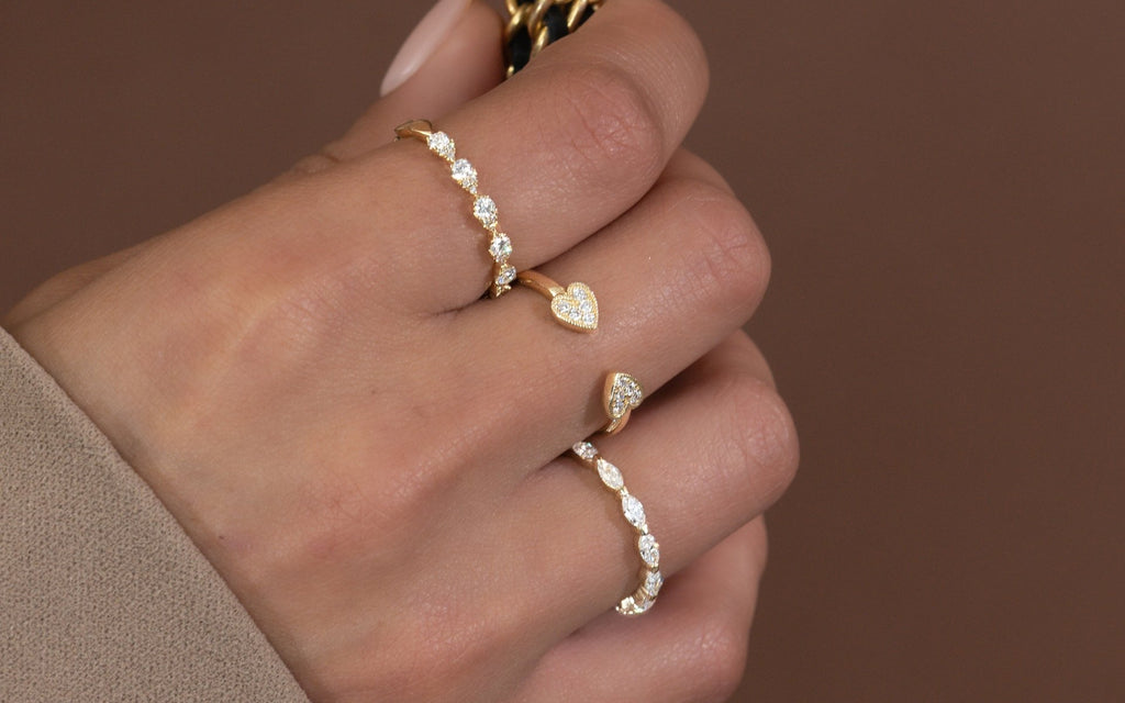 Wedding Diamond Band: Top 3 rings ranging from Wrapped Diamond Ring to Crown Diamond Ring