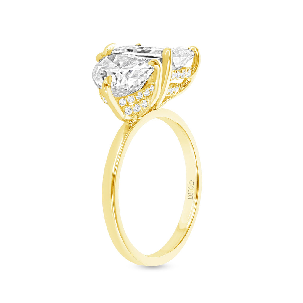 Gold Deux Engagement Ring