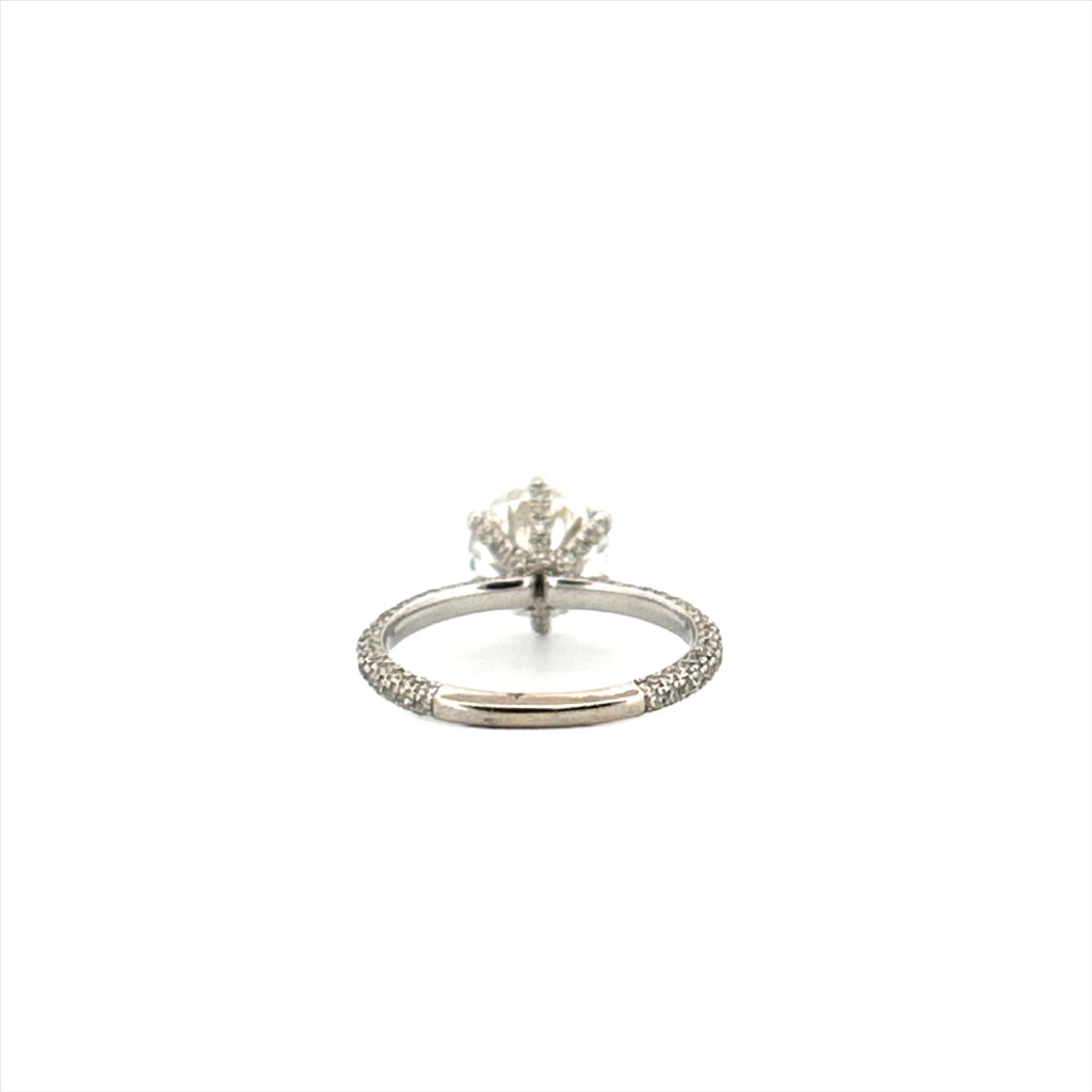 The Bow Engagement Ring With 3.00 Carat Round Brilliant Lab Grown Center Stone