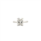 14K Gold 2.50 Carat Elongated Cushion Cut Lab Grown Diamond Solitaire Engagement Ring with Under Halo