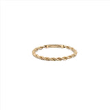 14K Gold Rope Ring