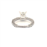 14K Gold 2.00 Carat Princess Lab Grown Diamond Engagement Ring with Diamond U-Prong Setting