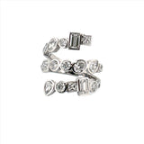 14K Gold Wrapped Multi Shape Fashion Ring