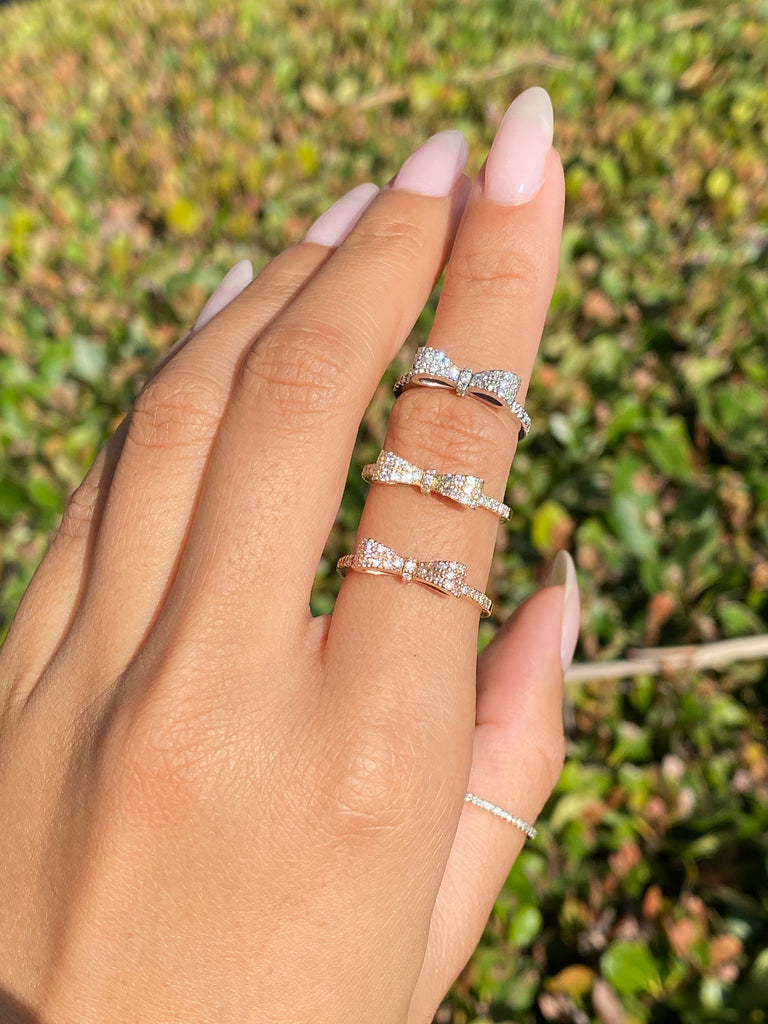 14K Gold Bow Ring