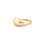 14K Gold Thin Domed Style Band