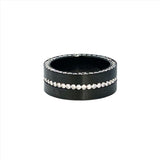 Zirconium Mens Diamond Band