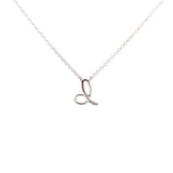 14K Gold Cursive Initial Pendant