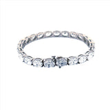 14K Gold 6MM Oval Lab Grown Diamond Tennis Bracelet