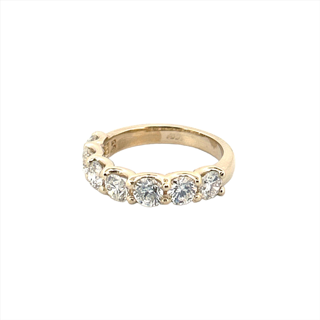 14K Gold 2.15 Carat Diamond Wedding Band