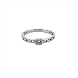 14K Gold Chain Fashion Band with Diamonds