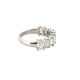 14K Gold Lab Grown Emerald Cut Diamond Band