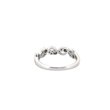 14K Gold Art Deco Round Diamond Band