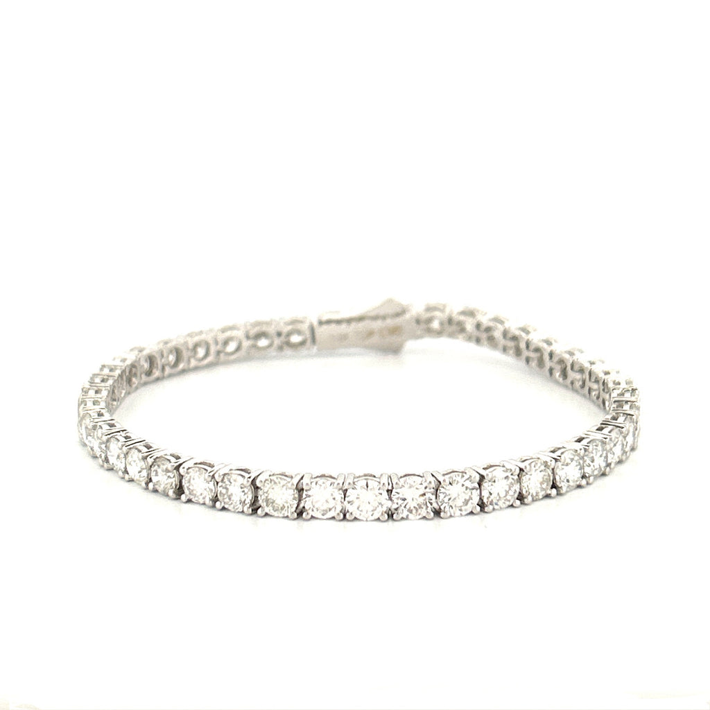 14K Gold 4MM Lab Grown Diamond Tennis Bracelet