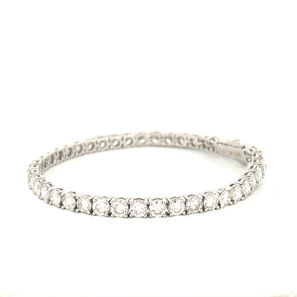 14K Gold 4MM Lab Grown Diamond Tennis Bracelet