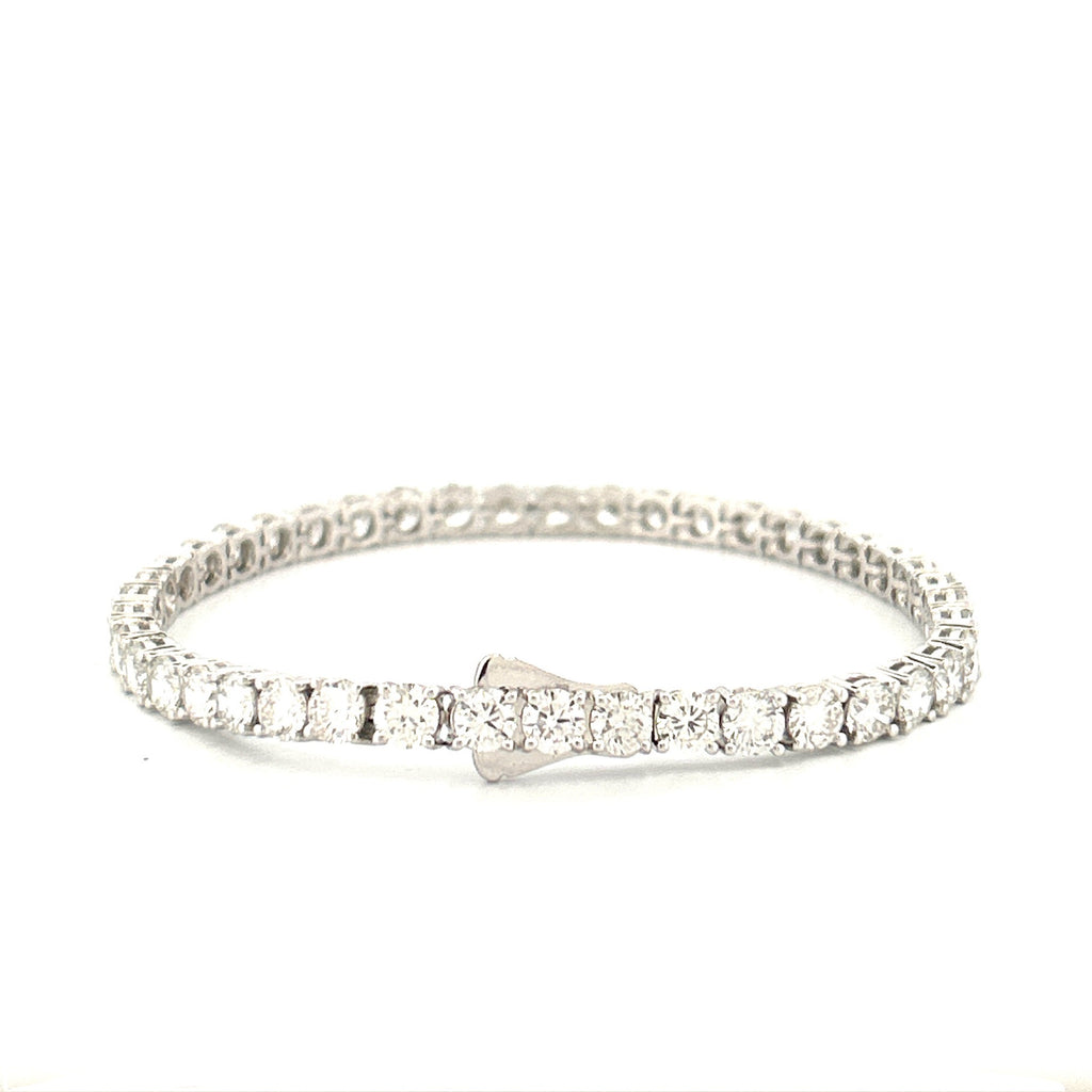 14K Gold 4MM Lab Grown Diamond Tennis Bracelet