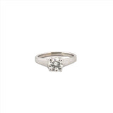 14K Gold Twist Prong Cathedral 1.00 Carat Round Lab Grown Diamond Solitaire Engagement Ring