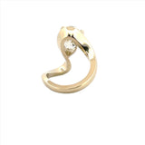 14K Gold Wavy 3.00 Carat Lab Grown Diamond Fashion Band