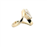 14K Gold Wavy 3.00 Carat Lab Grown Diamond Fashion Band