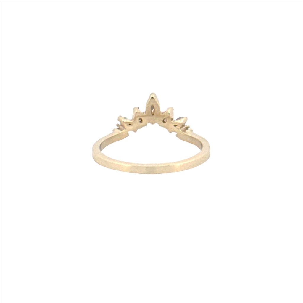 14K Gold Tiara Diamond Ring