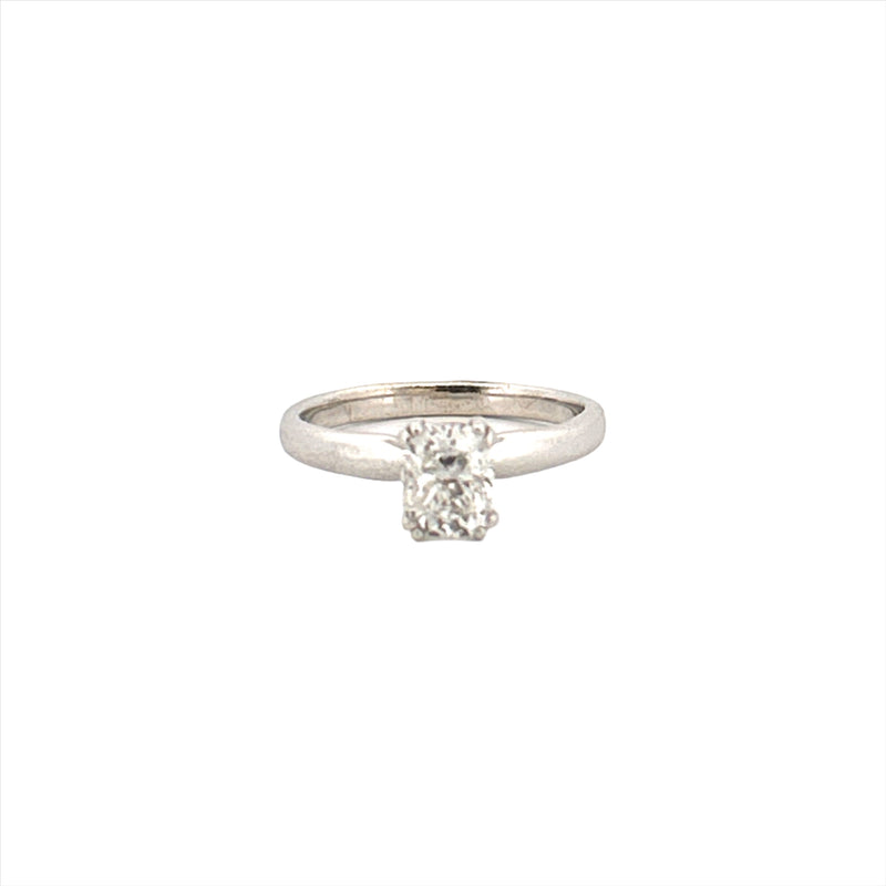 14K Gold 0.80 Carat Radiant Lab Grown Diamond Solitaire Engagement Ring