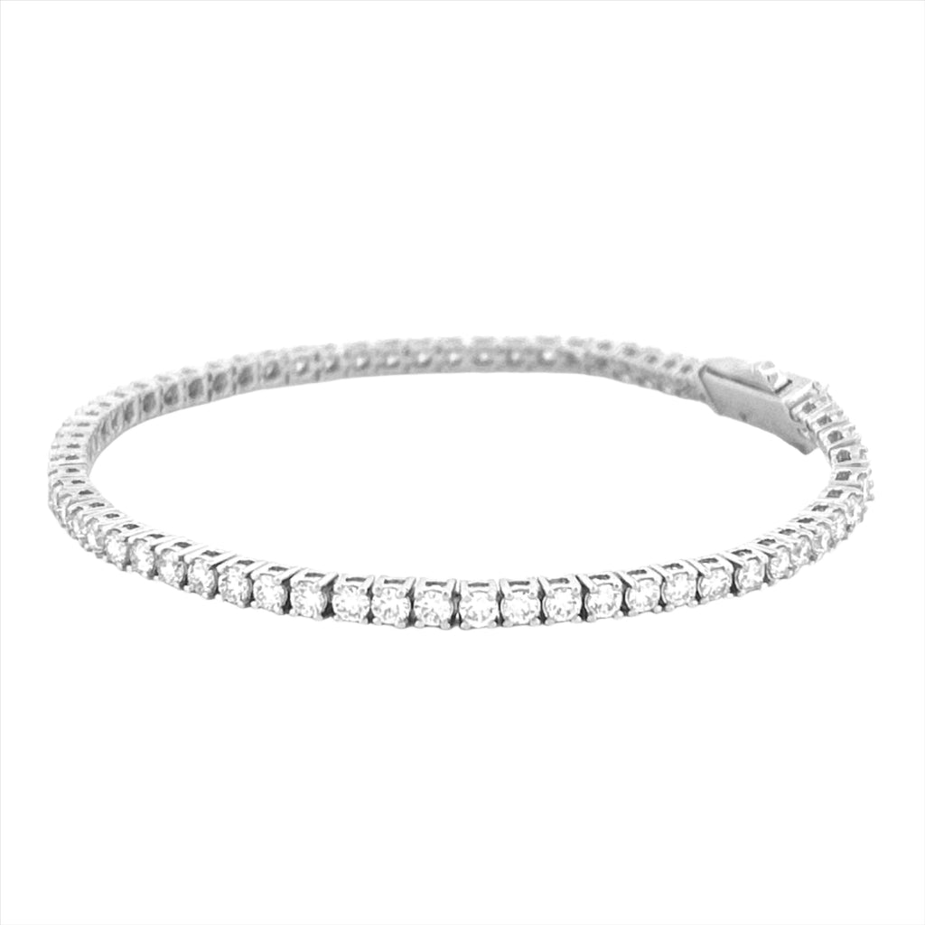 14K Gold Lab Grown Tennis Bracelet