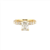The Giselle Lab Grown Diamond Engagement Ring w/ 2.00 Carat Lab Grown Radiant Center Stone