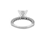 14K Gold 5.00 Carat Lab Grown Radiant Diamond U Prong Engagement Ring