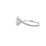 14K Gold 2.00 Carat Natural Cushion Diamond Halo Engagement Ring