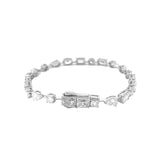 14K Gold Multi Shape Lab Grown Diamond Tennis Bracelet