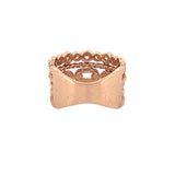 14K Gold Four Style Row Diamond Band