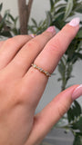 14K Gold Single and Duo Diamond Baguette Band