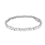 14K Gold Multi Shape Heart Lab Grown Diamond Tennis Bracelet