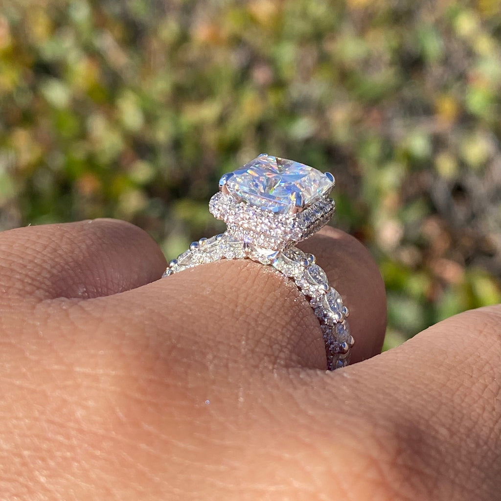 The Julia Engagement Ring with 3.00 Carat Moissanite Center Stone