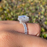 The Julia Engagement Ring with 3.00 Carat Moissanite Center Stone