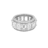 The Davit Wide Lab Grown Eternity Band