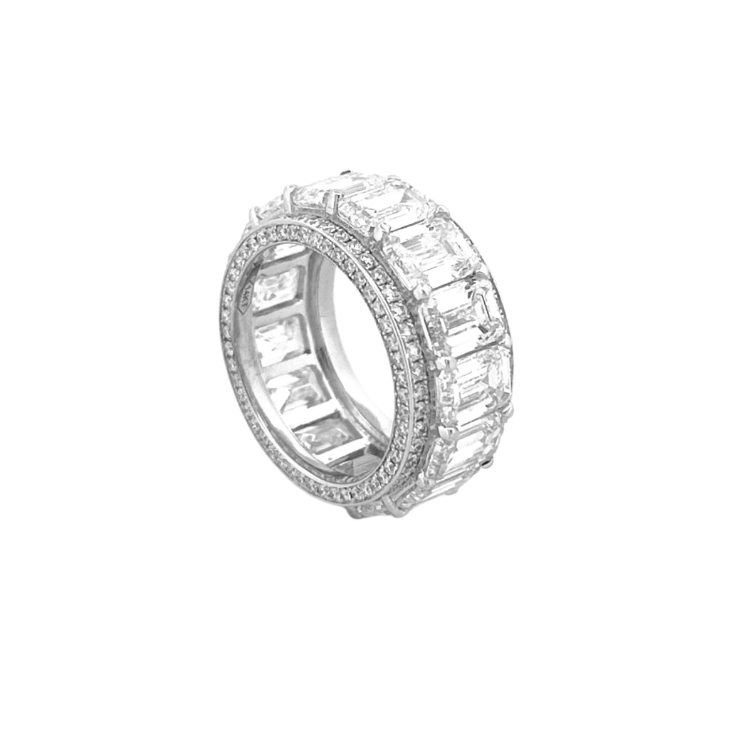 The Davit Wide Lab Grown Eternity Band