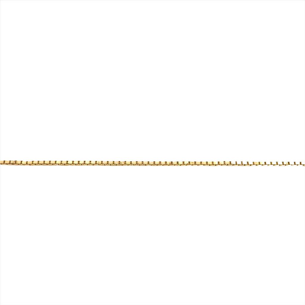 14K Gold Box Chain Necklace