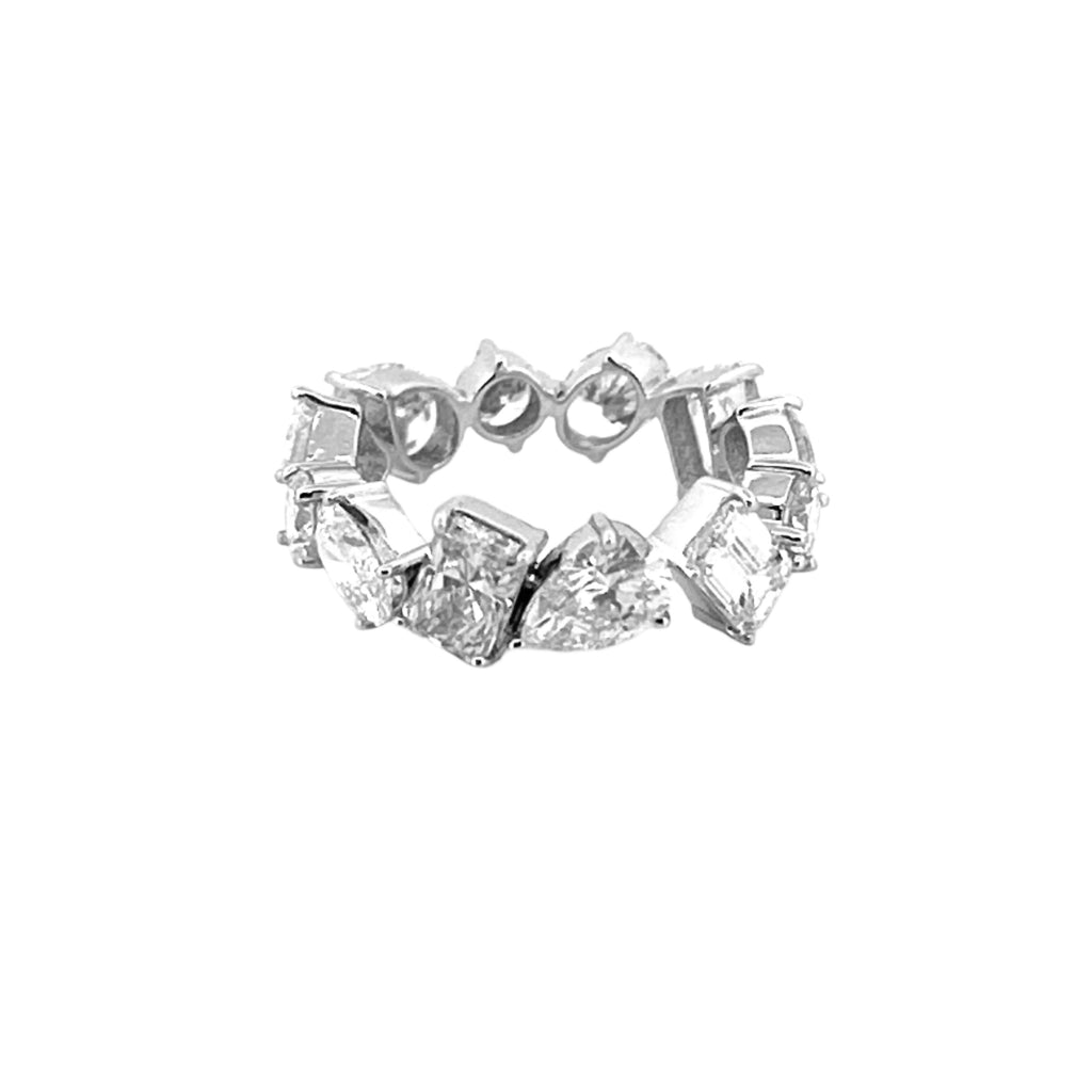 14K Gold Multi Shape Lab Grown Eternity Diamond Band