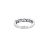 14K Gold Round Bezel Diamond Anniversary Band