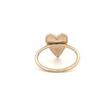 14K Gold Heart Diamond Pavé Band
