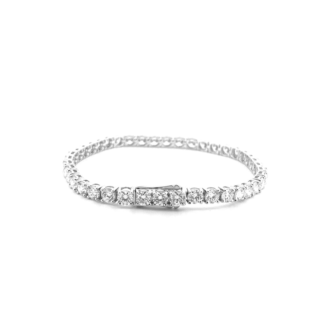 14K Gold Lab Grown 4.2MM Diamond Tennis Bracelet