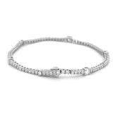 14K Gold Lab Grown Station 4MM Diamond Tennis Bracelet