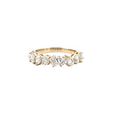 14K Gold 4.6MM Multi Shape Lab Grown Diamond Wedding Band