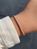 14K Gold Lab Grown Tennis Bracelet