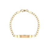 14K Gold Baby Cuban ID Bracelet