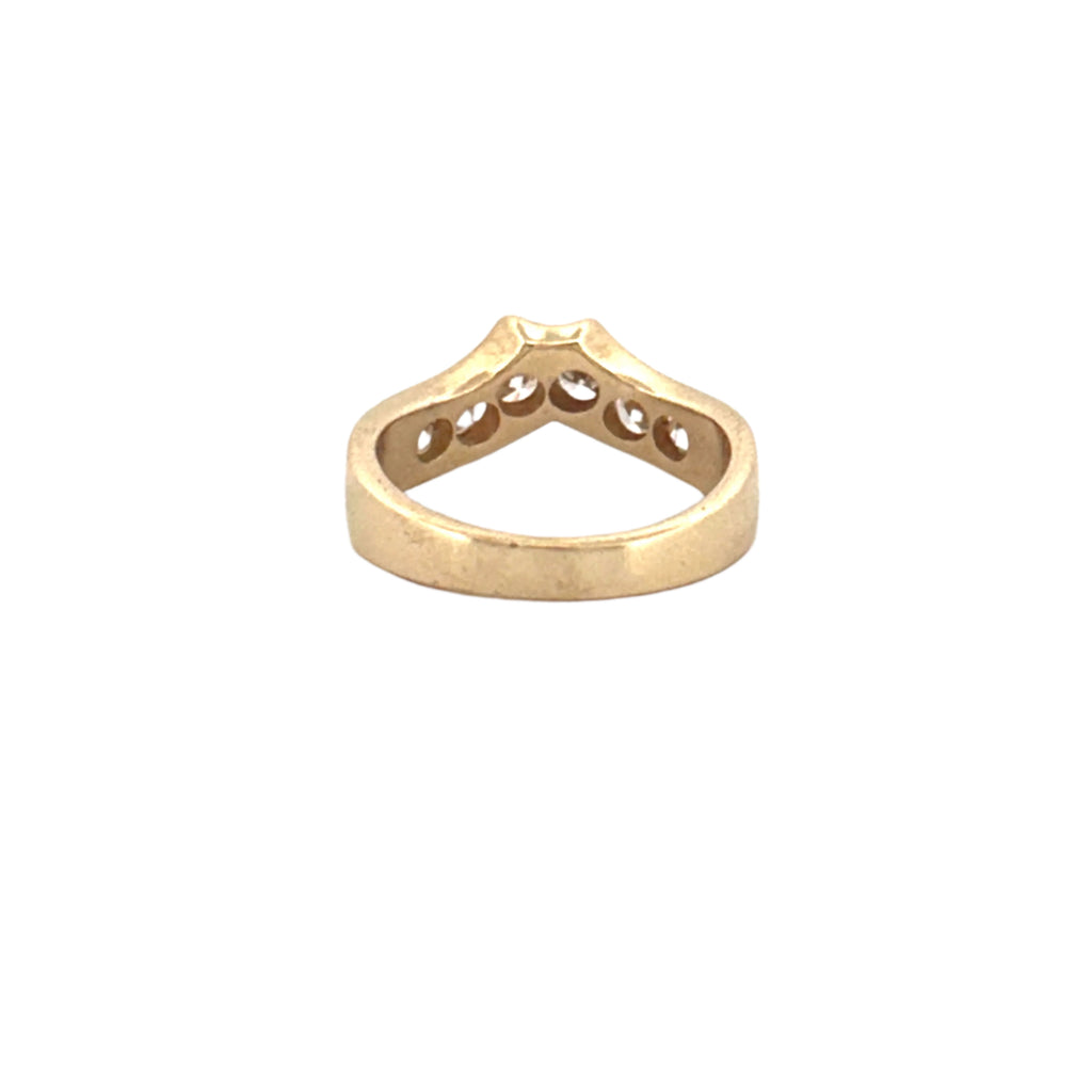 14K Gold Channel Circlet Diamond Band