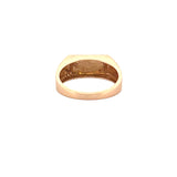 14K Gold Bar Signet Band