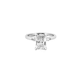 14K Gold 2.00 Carat Lab Grown Radiant Diamond Duo Marquise Engagement Ring