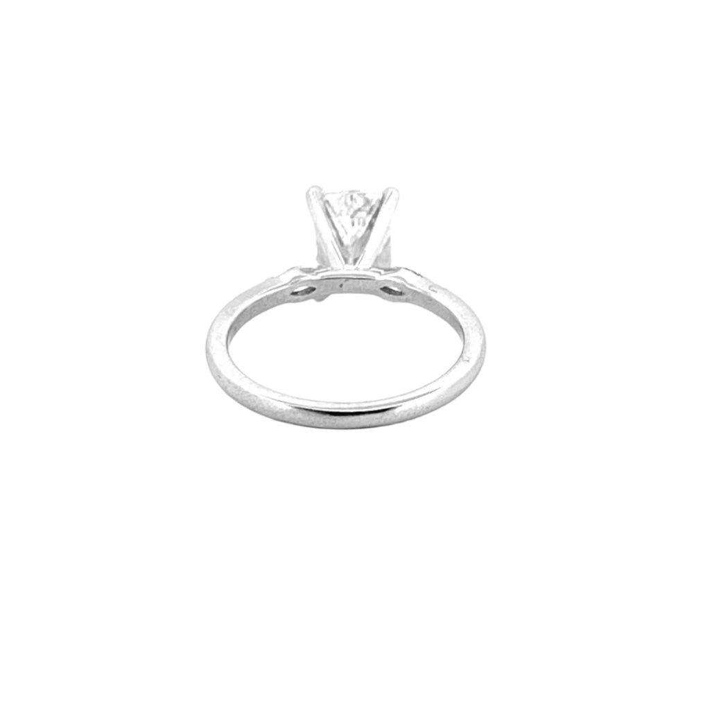 14K Gold 2.00 Carat Lab Grown Radiant Diamond Duo Marquise Engagement Ring