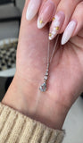 14K Gold Drop Pear Natural Aquamarine and Diamond Pendant